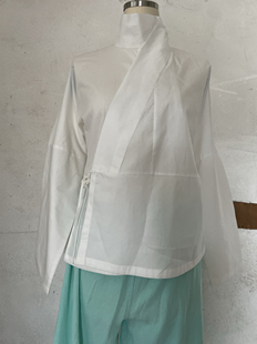 汉服晋襦直裾袍内搭曲领中衣晋制长袖 上襦百搭日常 高领打底衫