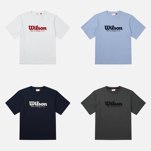 [韩国直邮]wilson威尔胜男女Puredry大LOGO速干短袖T恤26春夏