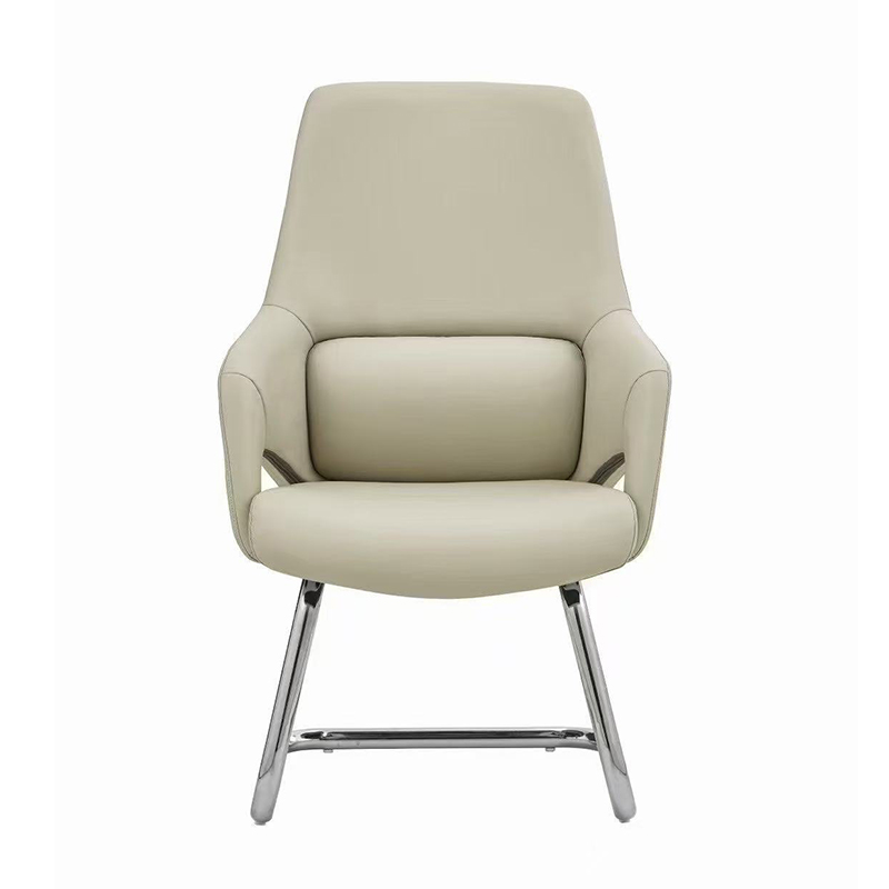 办公室会议椅办公椅电脑椅子高档轻奢商务皮质弓形简约会议室会客