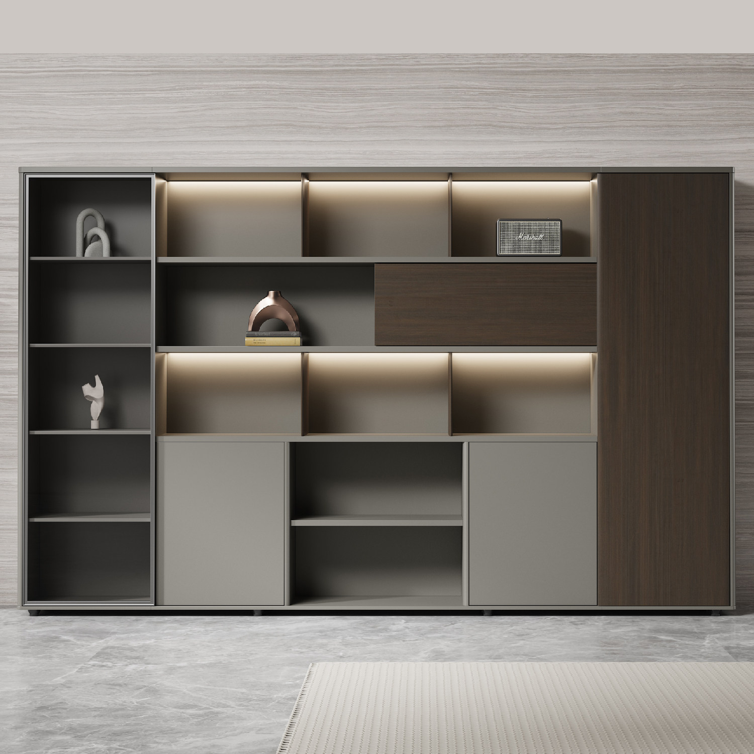 多层文件柜办公室资料柜档案柜书柜一体办公收纳置物柜,商业/办公家具,办公储物柜,淘宝优惠券,粉丝福利购,淘宝优惠卷