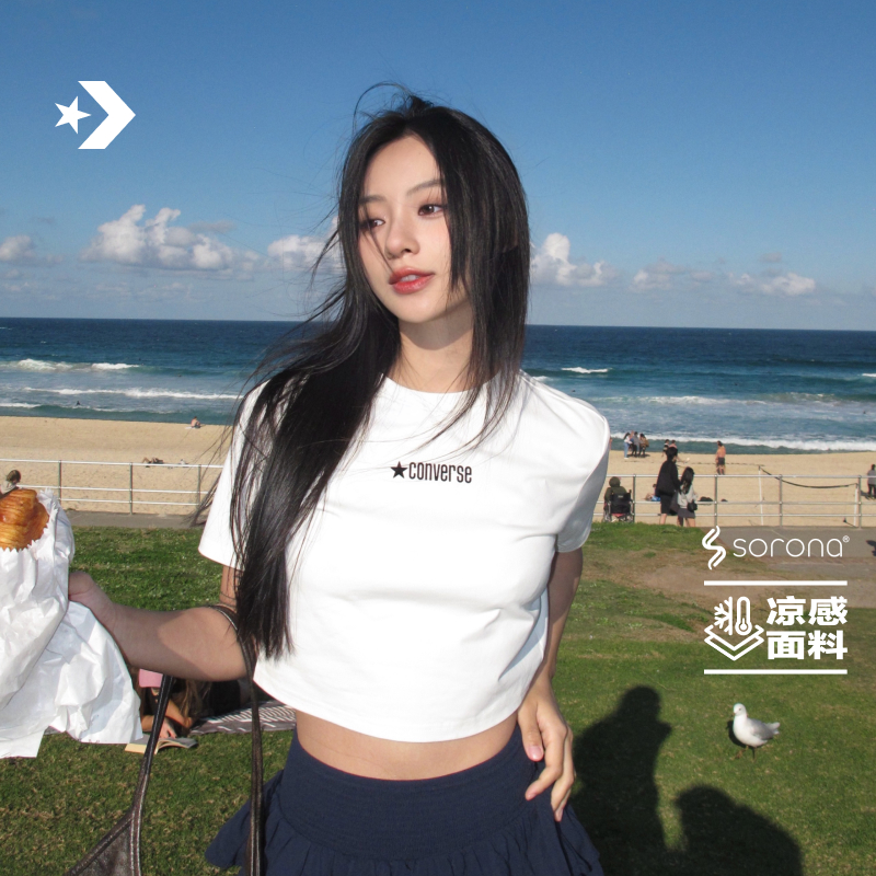 Converse匡威圆领印花女短袖