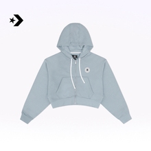 CONVERSE匡威官方 春夏女落肩短款上衣字母连帽卫衣10026150