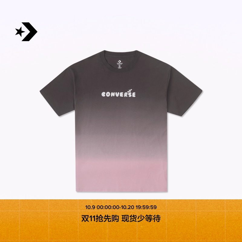 CONVERSE匡威官方 男复古圆领短袖复古休闲潮流全棉T恤10027653