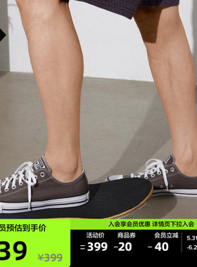 CONVERSE匡威 All Star夏季男女休闲复古低帮帆布鞋木炭色1J794C