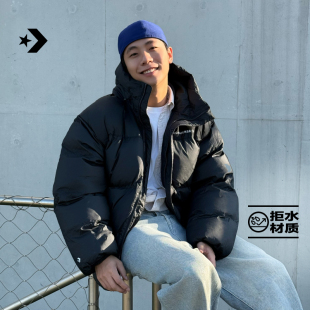 CONVERSE匡威官方 外套男简约复古拉链拒水棉服10027971