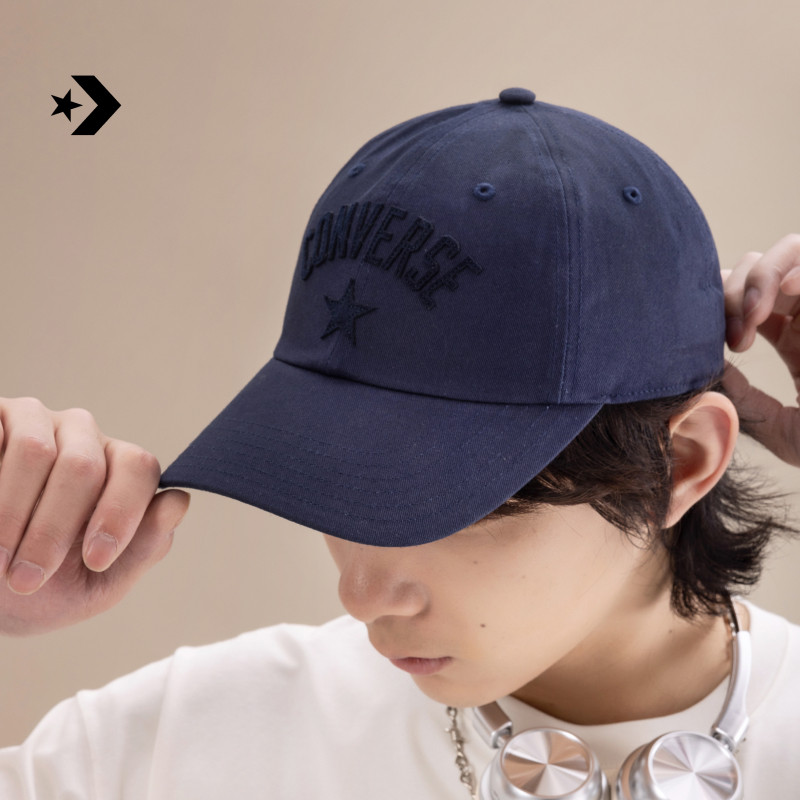 CONVERSE匡威官方 秋季新品星星LOGO休闲男女经典棒球帽UA5998