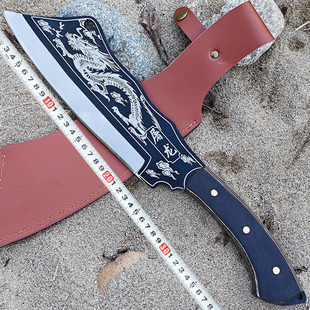 龙泉折叠锻打火车轨道钢砍树刀劈柴刀砍竹户外开路丛林野外砍柴刀