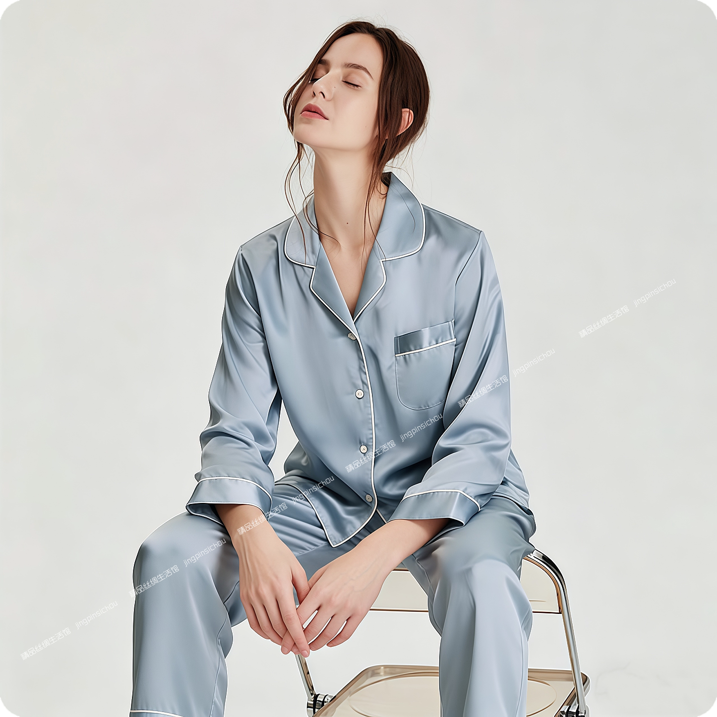 6A蓓恋丝30姆米重磅真丝睡衣女