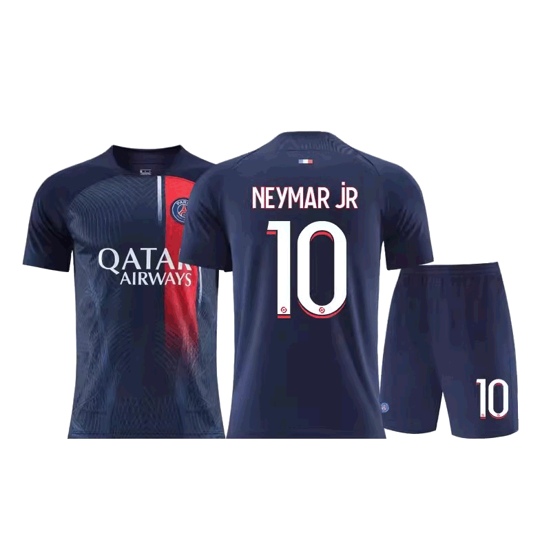 轻晓巴黎足球梅西内马尔球衣定制