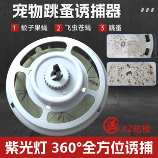 跳蚤诱捕器2026新款陷阱捕虫灯户外室内诱捕灯露营灭蚊器免杀虫剂