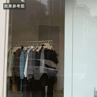 服装 展示架不锈钢拉丝简约圆管钢丝绳吊挂侧挂挂衣杆橱窗架 店服装