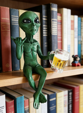 树脂雕像摆件有趣的外星人