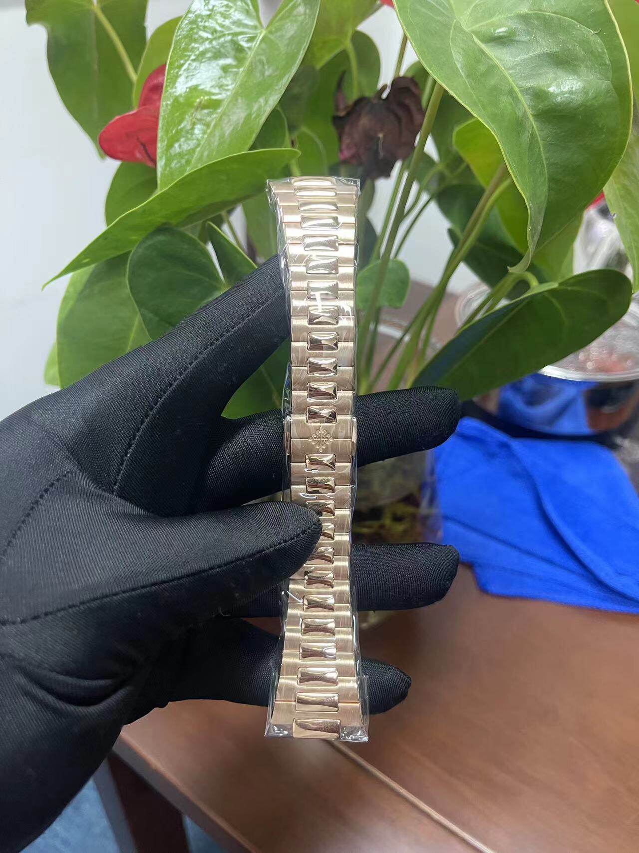 定制后配全金带pp5712r/pp5980r/pp5711/5990全金表带新款蝴蝶扣