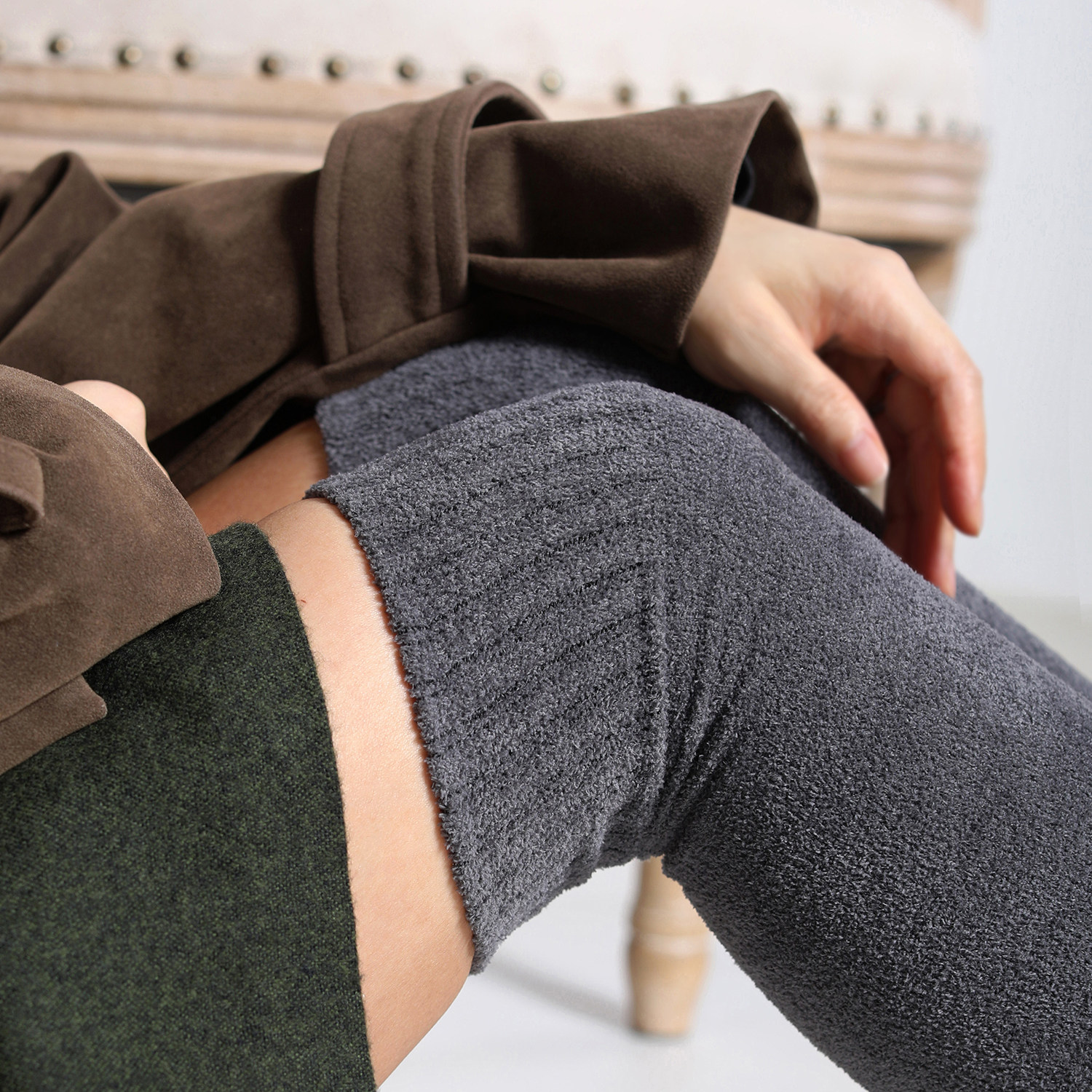 触肤即热 加厚蜈蚣纱过膝袜 抗起球羊羔绒秋冬保暖防滑少女长筒袜,女士内衣/男士内衣/家居服,长筒袜,淘宝优惠券,粉丝福利购,淘宝优惠卷