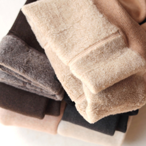 美丽诺绵羊毛针织打底咖啡连裤袜