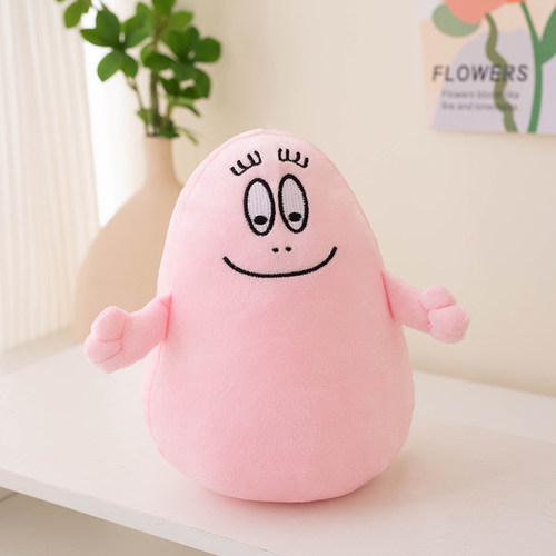巴巴爸爸公仔barbapapa一家全套玩偶毛绒玩具布娃娃儿童生日礼物