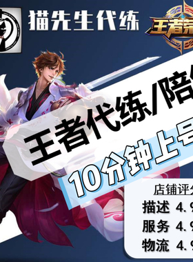 【10分钟上号】王者荣耀代练排位打陪玩上分星巅峰赛猫先生工作室