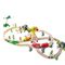 ELECTRIC HIGH-SPEED RAIL RAIL CAR REMOTE CONTROL BUILDING BLOCKS CHRISTMAS NEW YEAR GIFT DECOMPRESSION WOODEN BABY TOYS