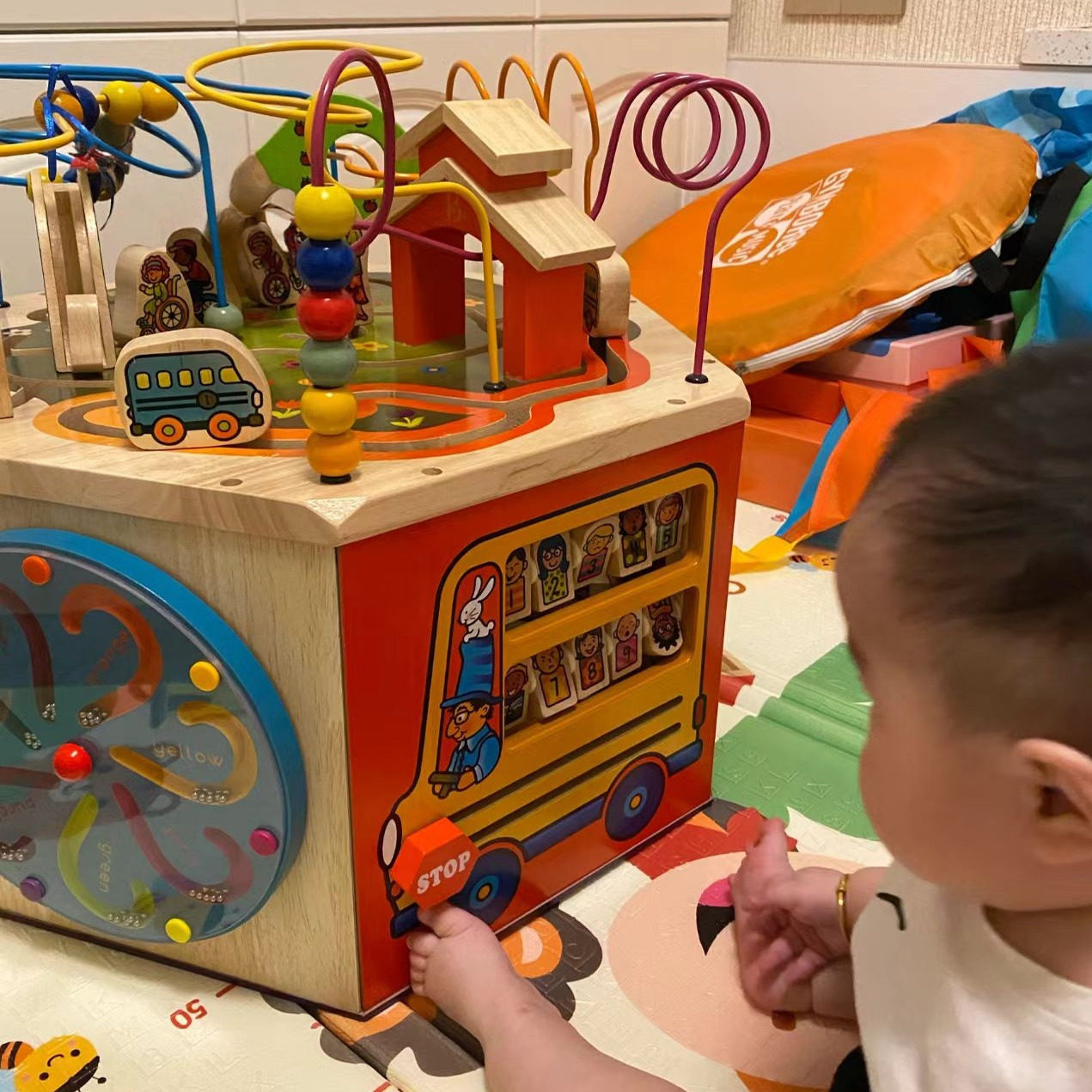 出口美国绕珠多功能多功能百宝箱儿童大号串珠宝宝木制益智玩具,玩具/童车/益智/积木/模型,儿童串珠/绕珠,淘宝优惠券,粉丝福利购,淘宝优惠卷