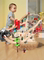 WOODEN RAIL CAR TOY CHILDRENS TRAIN ELECTRIC CAR PUZZLE ASSEMBLY PUZZLE EARLY EDUCATION BRAIN HANDS-ON ABILITY