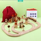 SOLID WOOD ENVIRONMENTAL PROTECTION WOODEN ELECTRIC RAIL CAR CHILDRENS EDUCATIONAL EARLY EDUCATION BUILDING BLOCKS ASSEMBLED TRACK SMALL TRAIN WOODEN TOYS