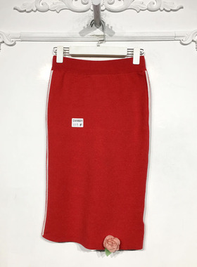 乔系列 D89601 时尚针织半身裙品牌女装折扣