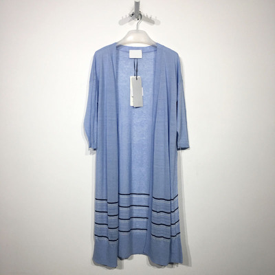 衣系列 D87910 时尚长款针织开衫品牌女装折扣