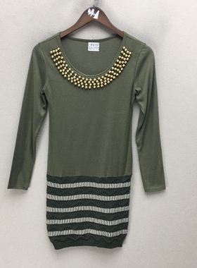 品牌折扣  长袖连衣裙潮款 G23-C7072 切