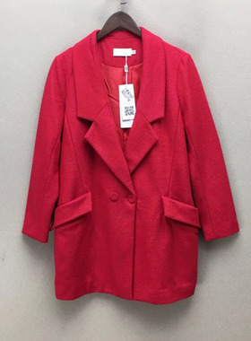 品牌折扣  毛呢大衣潮款 G23-L0114切