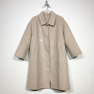 西树系列 D99451 时尚羊毛双面呢毛呢外套品牌女装折扣