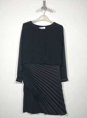 衣系列 D87927 时尚真丝连衣裙品牌女装折扣