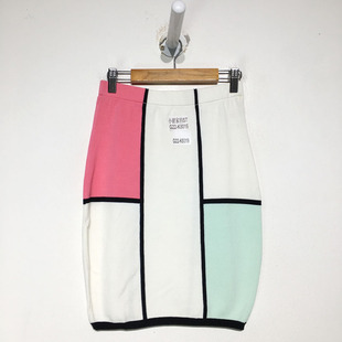 K8019切 G22 品牌折扣 针织短裙潮款