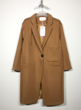 艾O系列 D96911 时尚毛呢外套品牌女装折扣