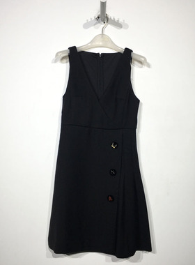 欧系列 D82695 时尚毛呢连衣裙品牌女装折扣