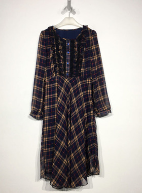 乔系列 D96410 时尚连衣裙品牌女装折扣