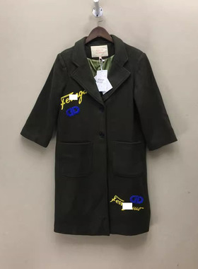 品牌折扣  毛呢大衣潮款 G23-L0836切