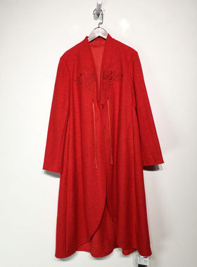 国风系列 Z01-A01528 时尚毛呢外套品牌女装折扣