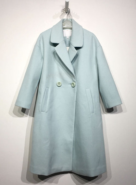 乐T系列 D88538 时尚长款毛呢外套品牌女装折扣