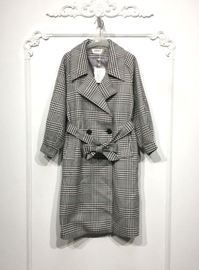 潮系列 D85627 时尚风衣外套品牌女装折扣