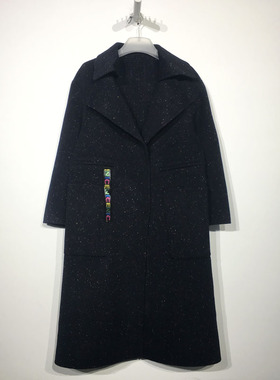 N系列 D85225 时尚长款双面呢毛呢外套品牌女装