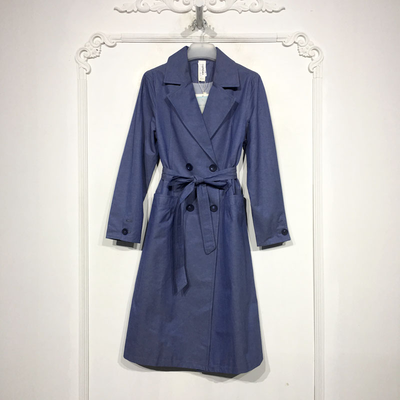 沙系列 D89049 时尚风衣外套品牌女装折扣