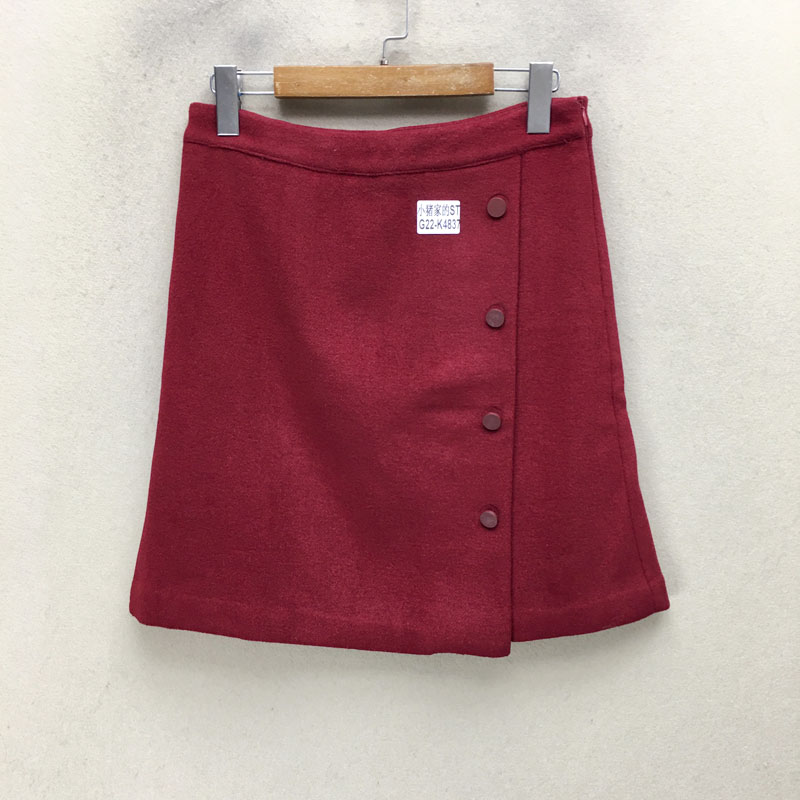 品牌折扣 毛呢半身裙潮款 G22-K4837切