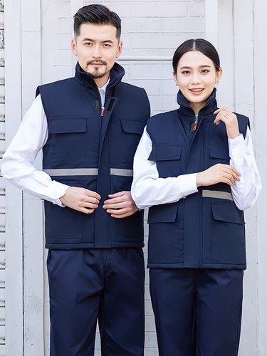 远大船厂帆布汽修防寒劳保棉马甲