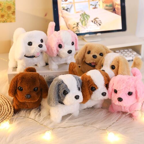 仿真毛绒电子狗机器狗电子宠物电动狗狗玩具会走会叫电动小狗宠物