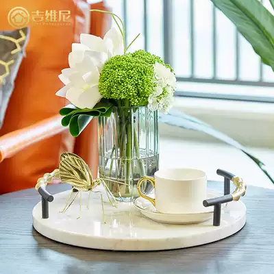 Gavini soft outfit with set living room coffee table storage tray vase set European modern light luxury decoration decoration
