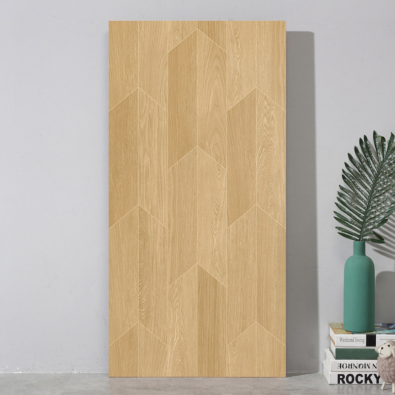 菱形鱼骨木纹砖600x1200客餐厅卧室阳台通铺地板砖日式原木风瓷砖