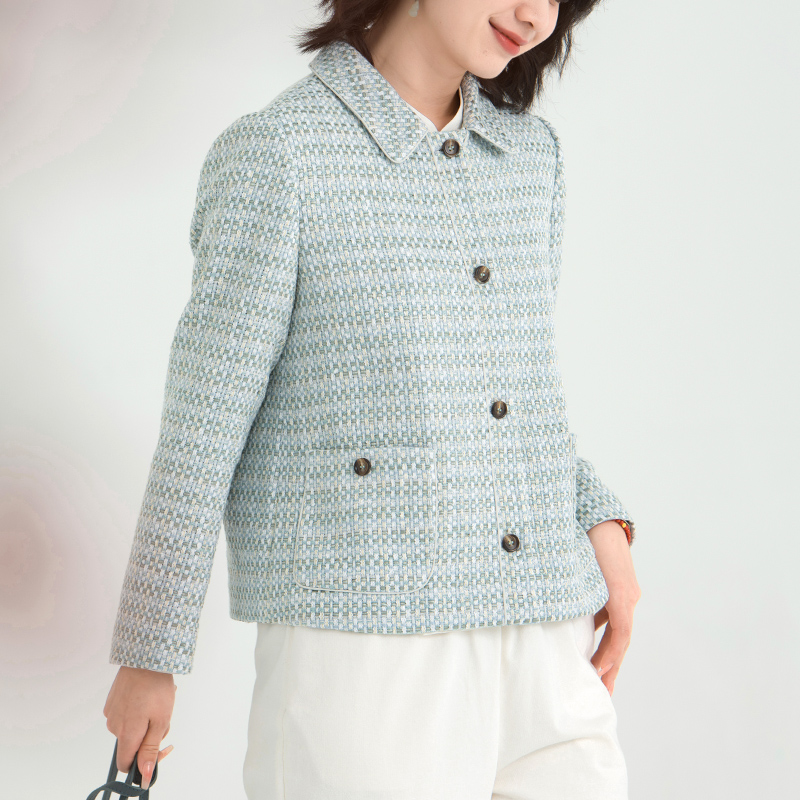 北京瓷片常规短款短外套