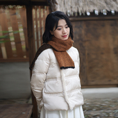 G25D 貂毛饰边鹅绒羽绒服 北京瓷片高端复古文艺轻中式 011 远树