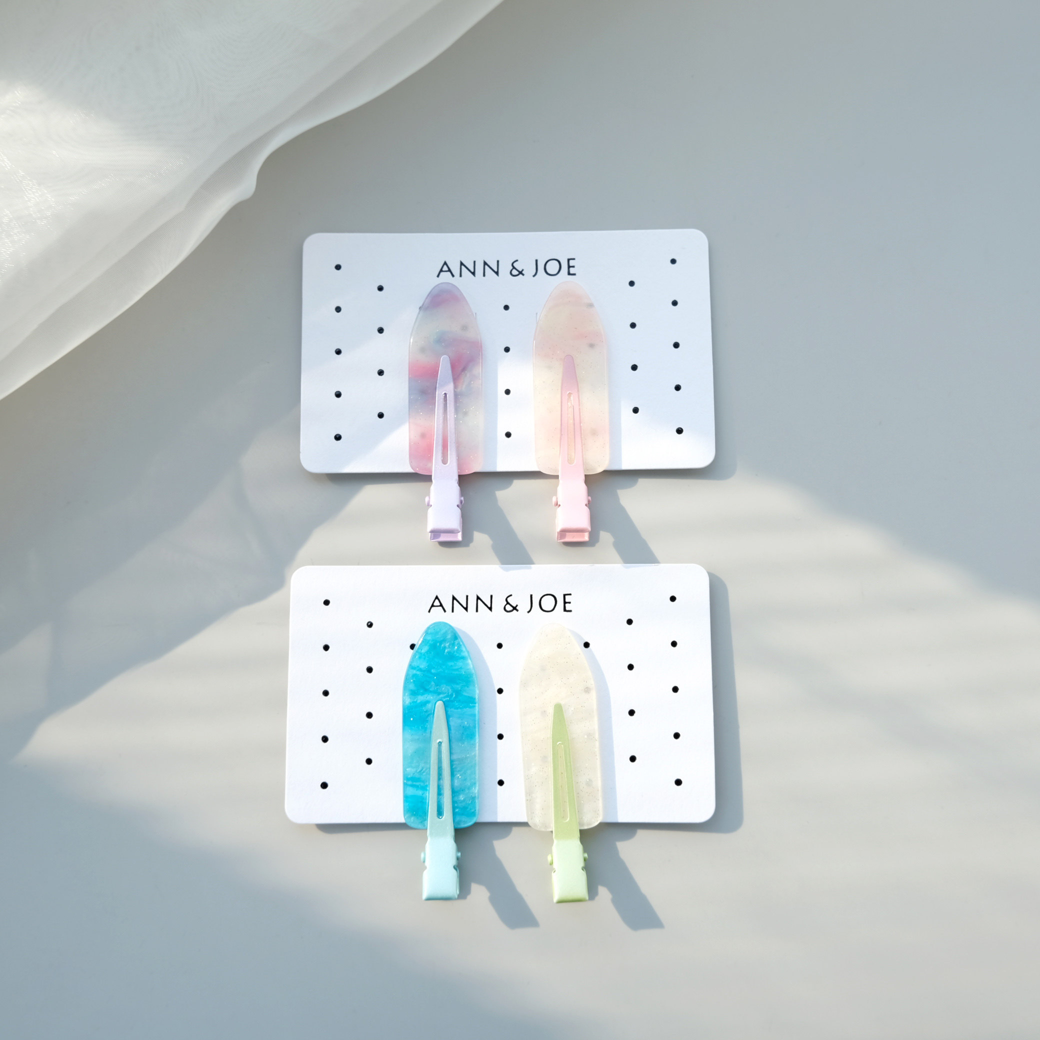 幻彩色无痕夹ins风甜美可爱发夹