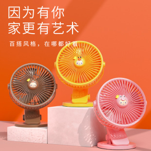 卡通学生宿舍夹子风扇三挡可调节180度可旋转旋转风扇 皇冠猴正品